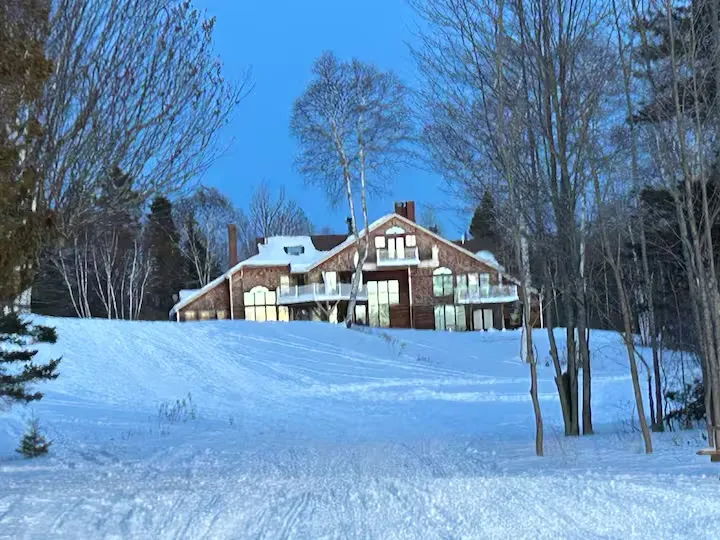 Winter exterior from the grounds