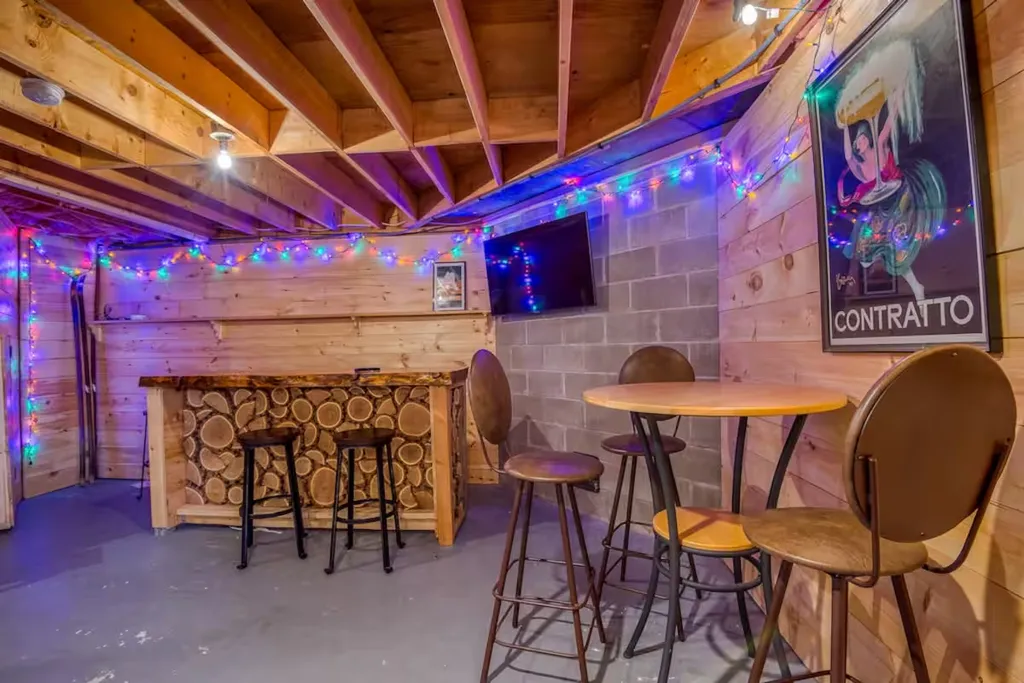 Basement dry bar